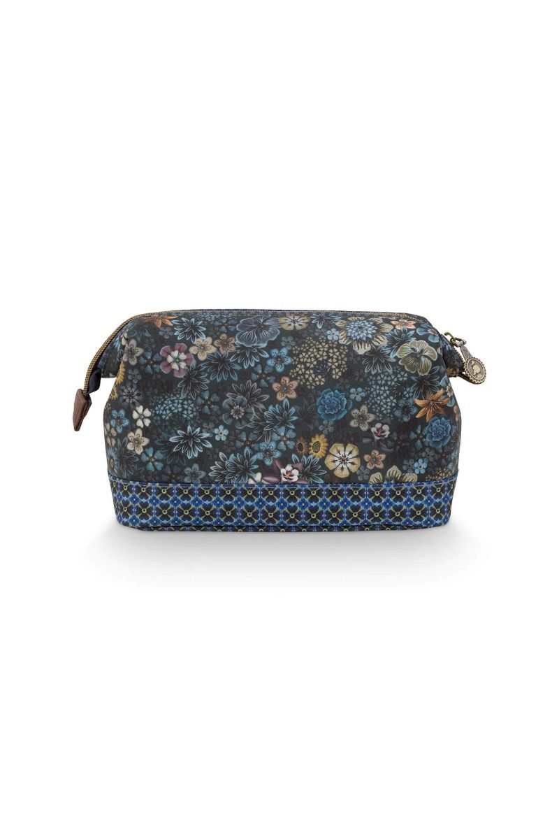 Pochette à Cosmétiques de Taille Moyenne Tutti I Fiori Bleu