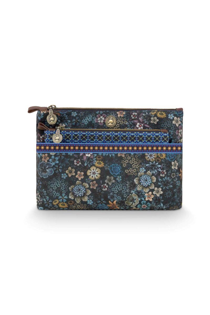 Kosmetiktasche Combi Gross Tutti I Fiori Blau