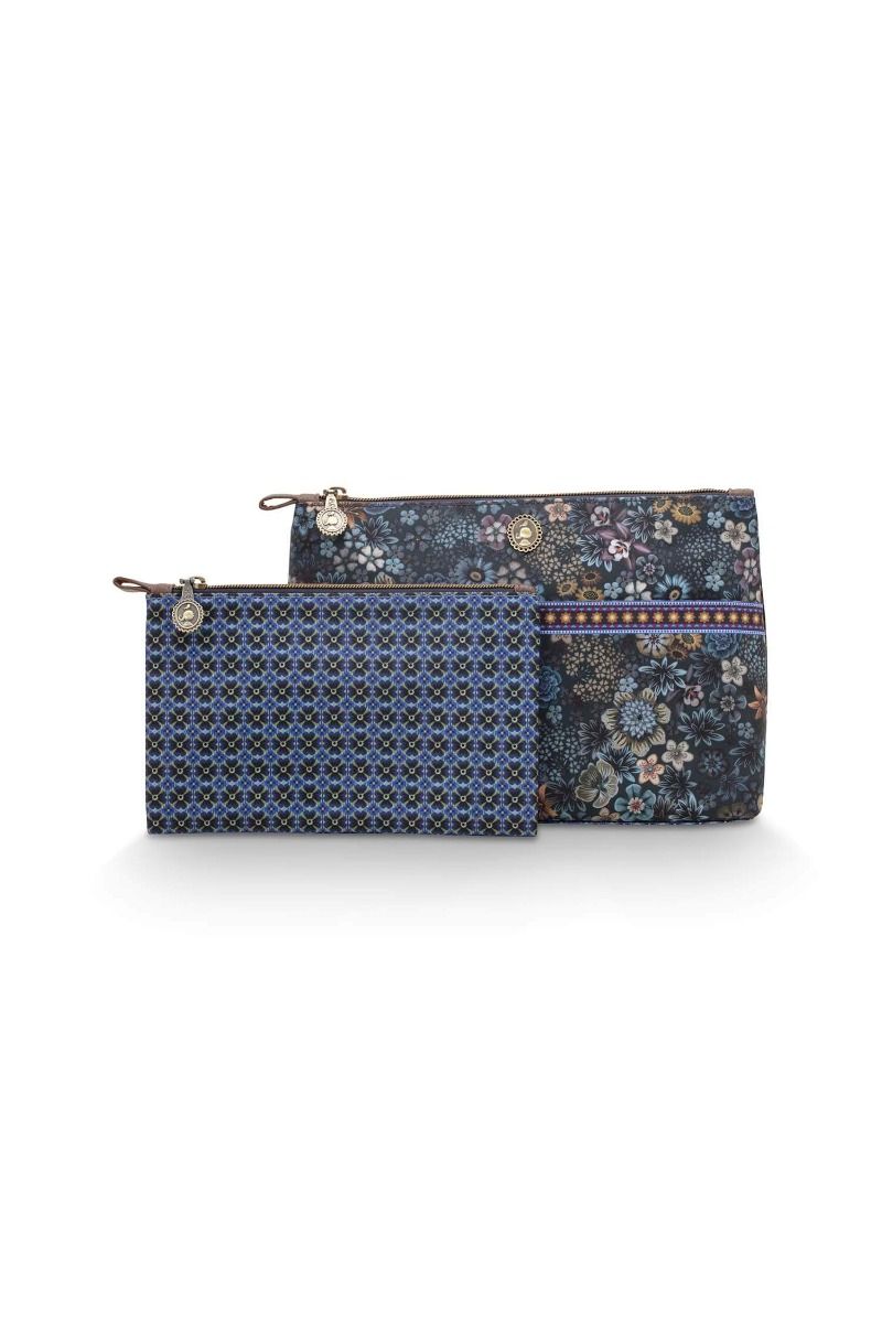 Kosmetiktasche Combi Gross Tutti I Fiori Blau