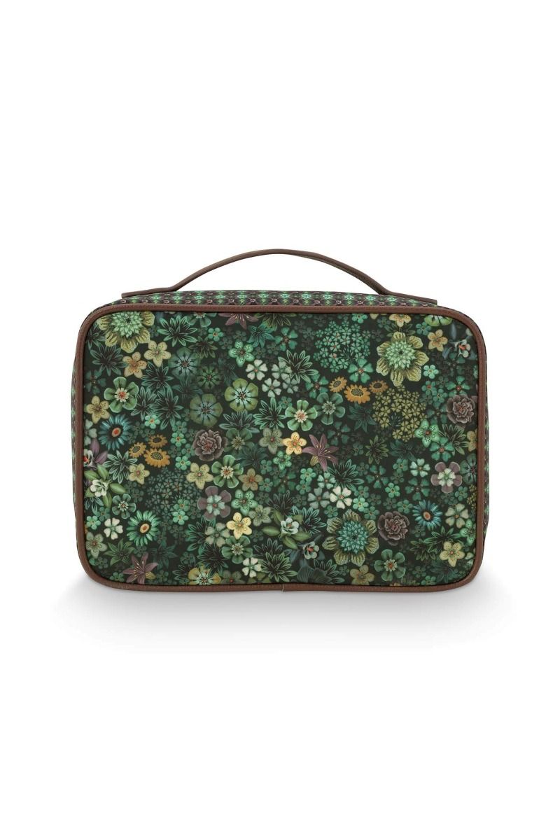 Beauty Case Square Large Tutti I Fiori Green