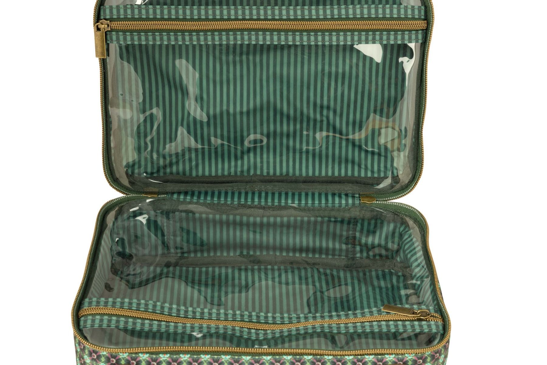 Trousse de Beauté Carrée de Grande Taille Tutti I Fiori Vert