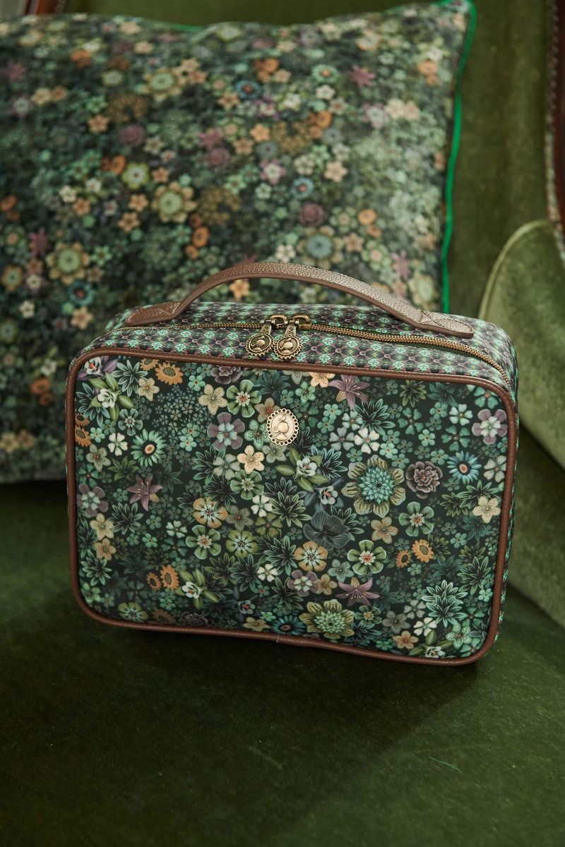 Beauty Case Square Large Tutti I Fiori Green