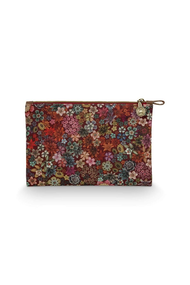 Cosmetic Flat Pouch Medium Tutti i Fiori Pink