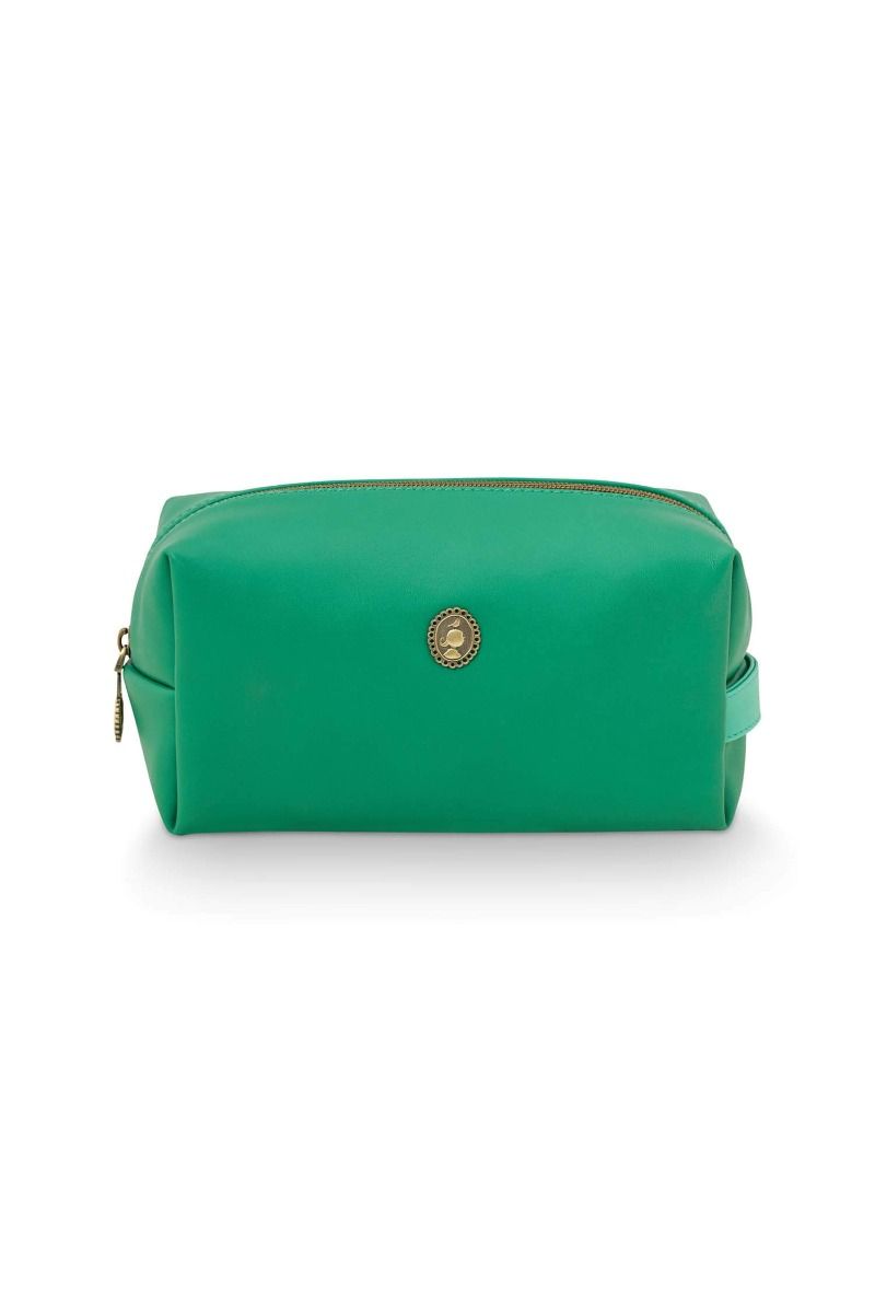 Pochette à Cosmétiques de Grande Taille Uni Vert