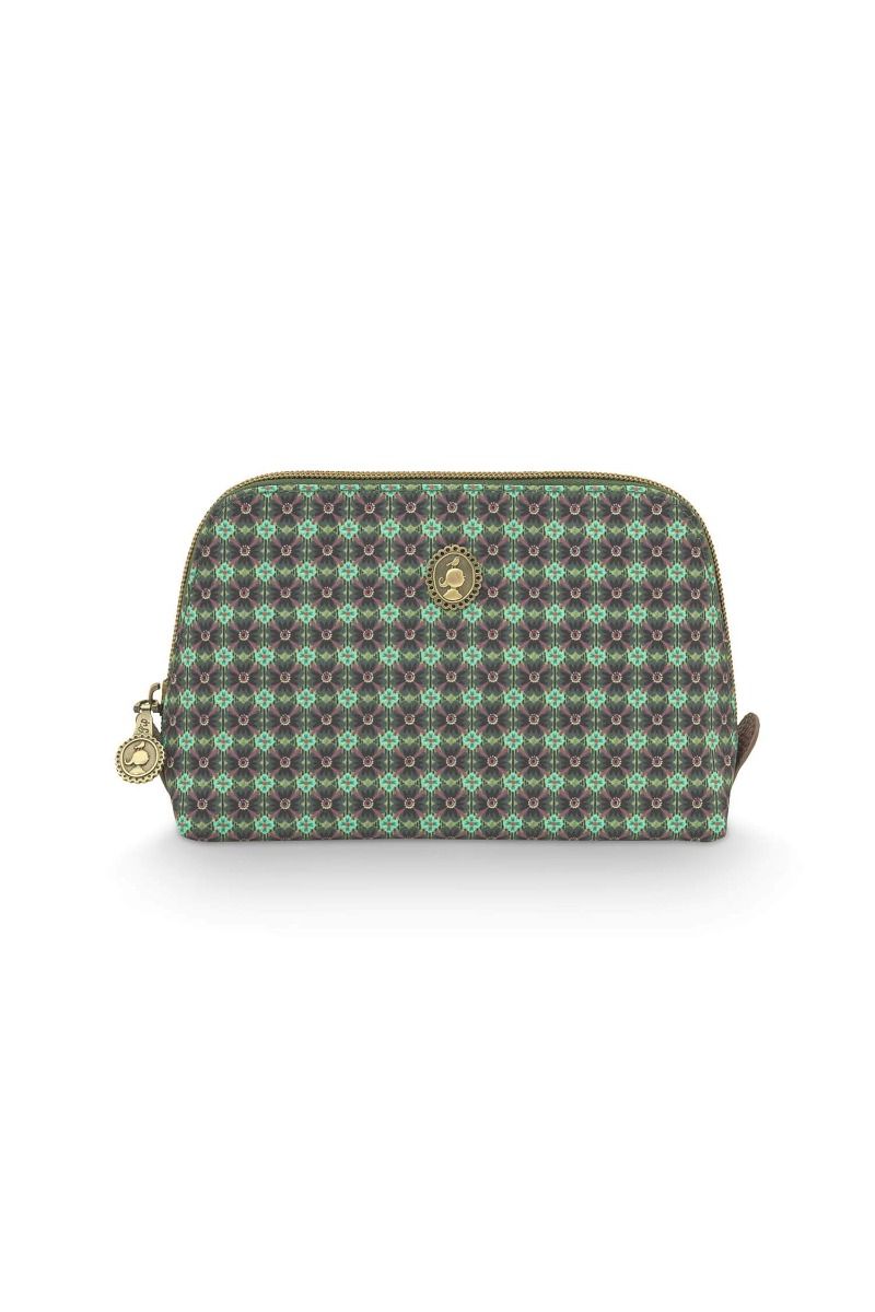 Trousse à Cosmétiques Triangulaire de Petite Taille Clover Vert