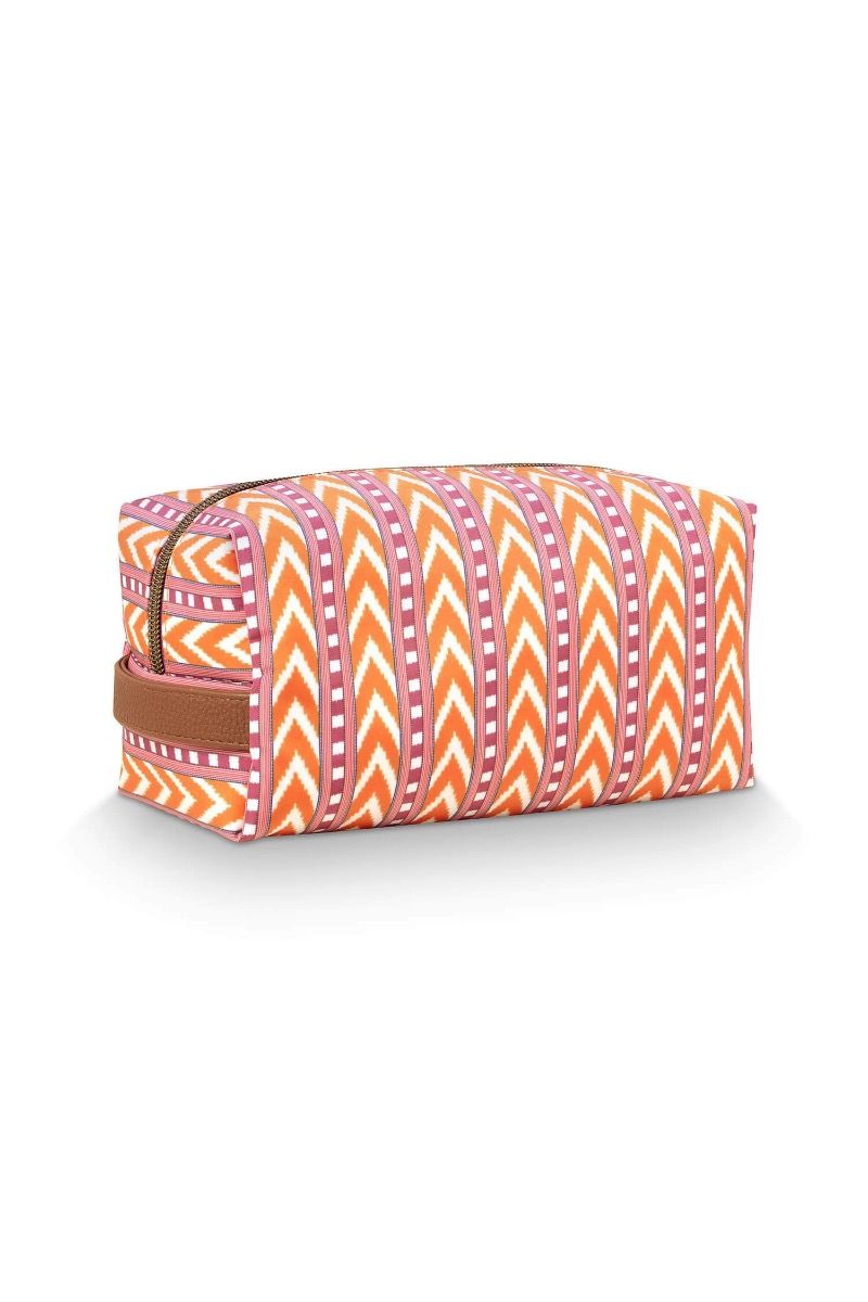 Coco Necessaire Mittel Samba Streifen Orange