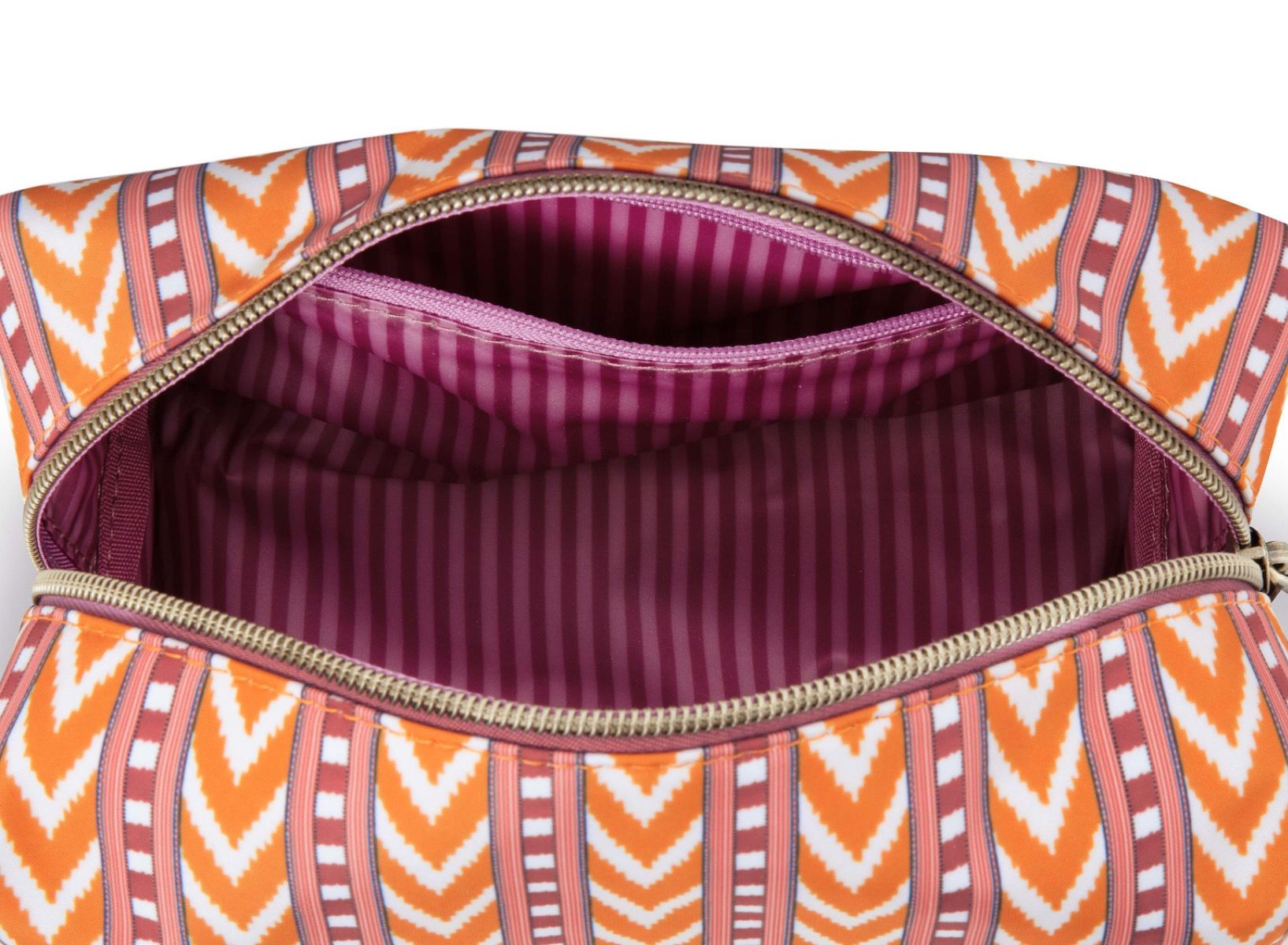 Coco Necessaire Mittel Samba Streifen Orange