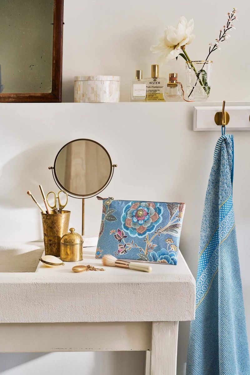 Charly Flaches Necessaire Mittel Matata Blau