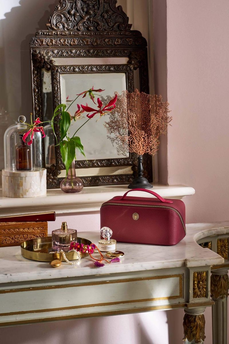 Necessaire Cyrille Mittelgroß Rot