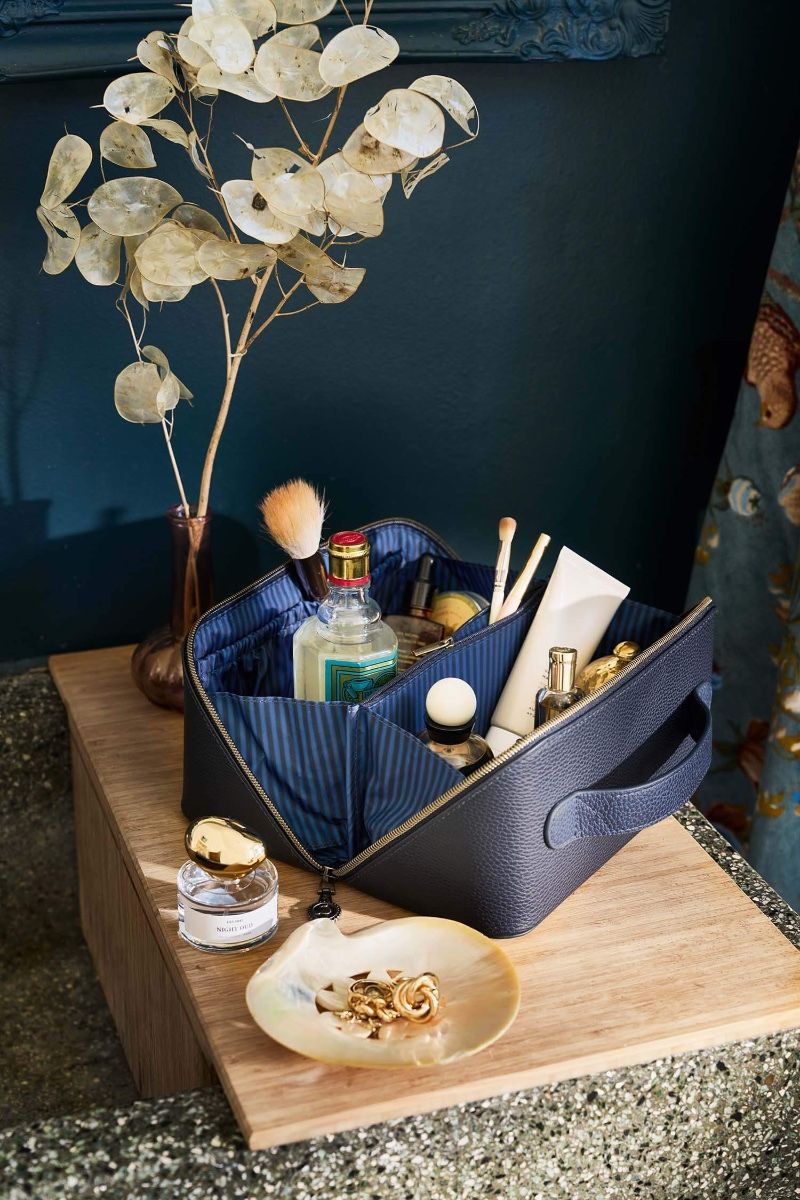 Necessaire Cyrille Mittelgroß Blau