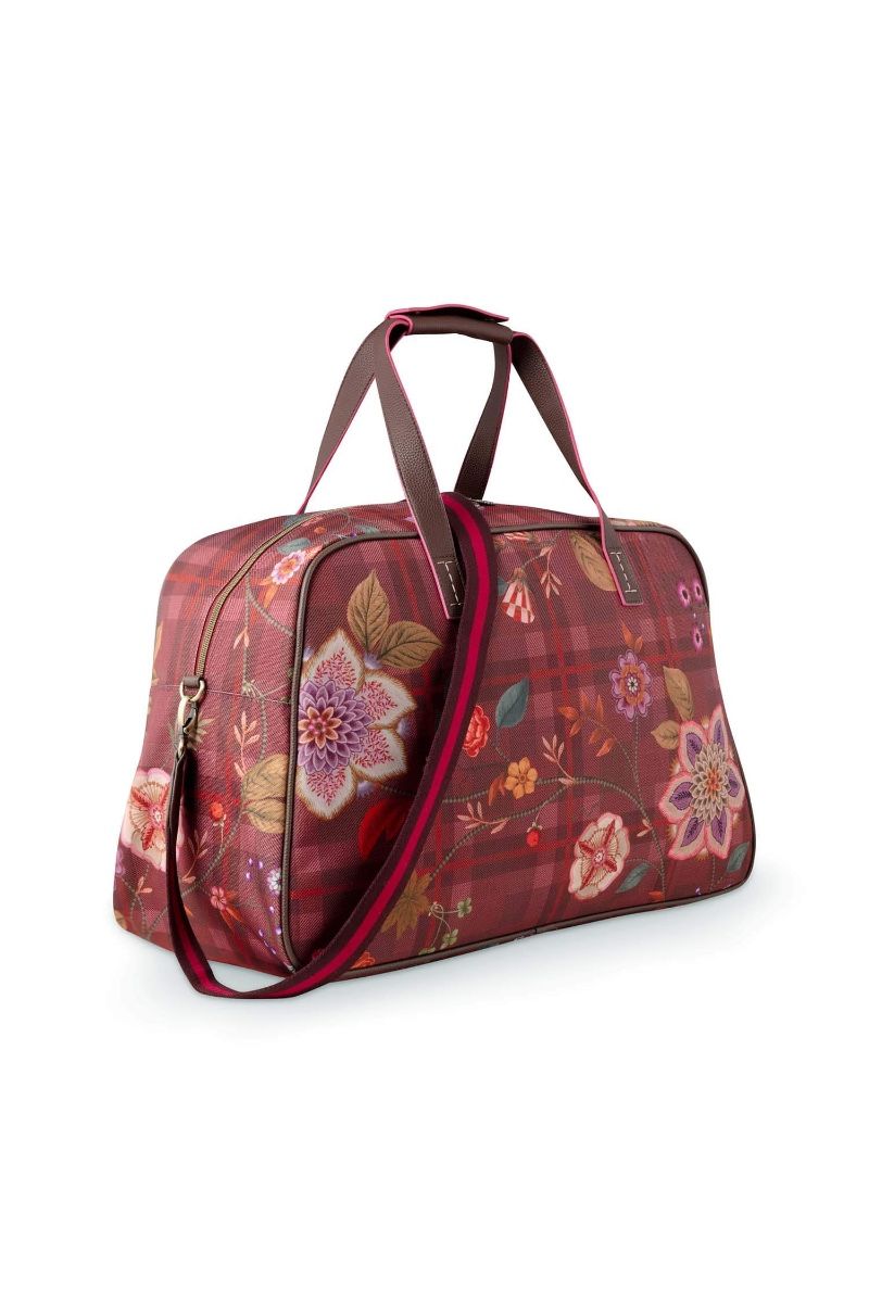 Tovy Weekend Bag Medium Flores Felices Red