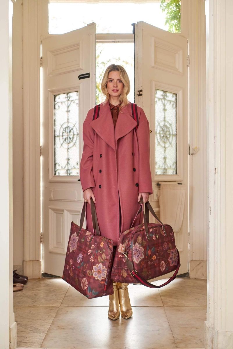 Tovy Weekend Bag Medium Flores Felices Red