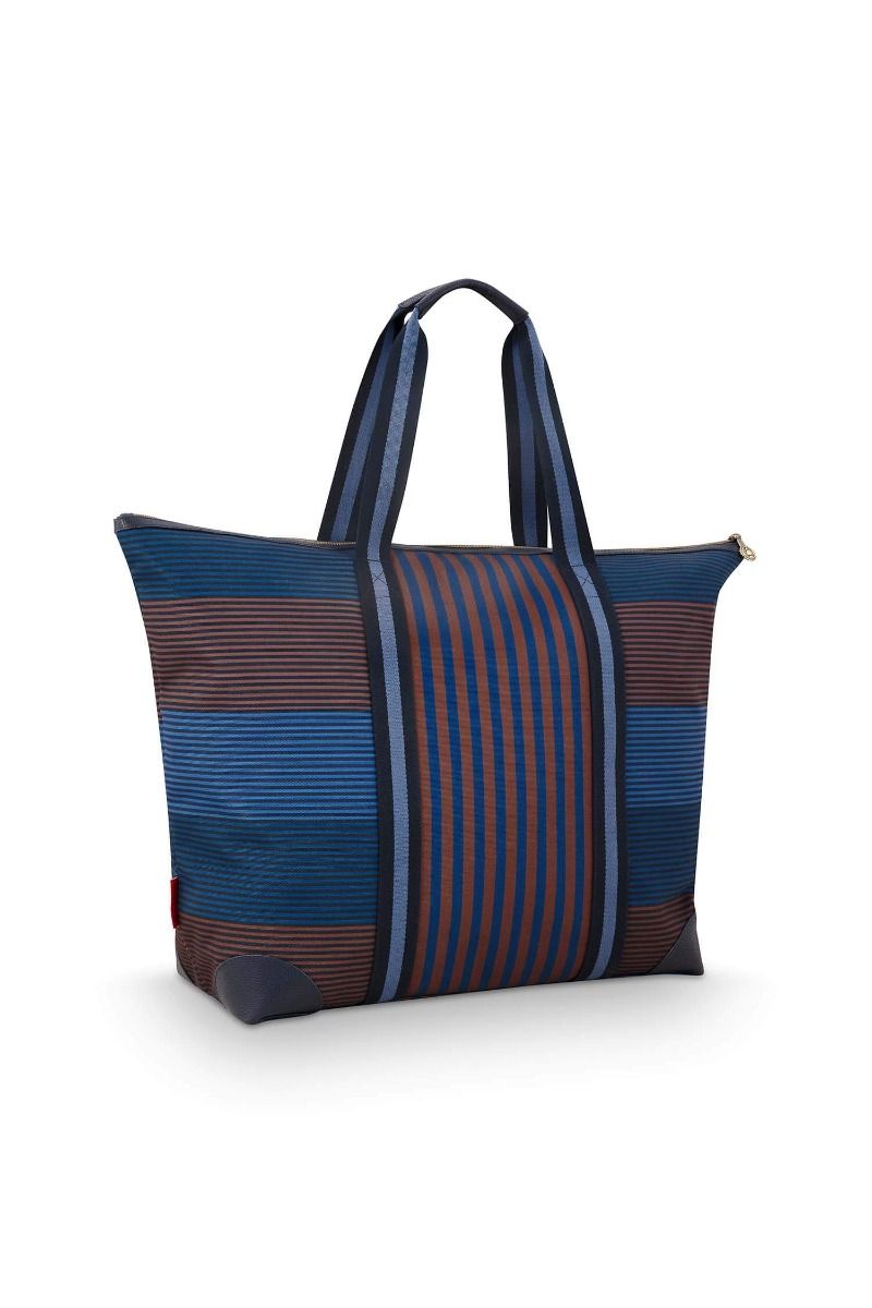 Tilda Tragetasche Gross Streifen Blau