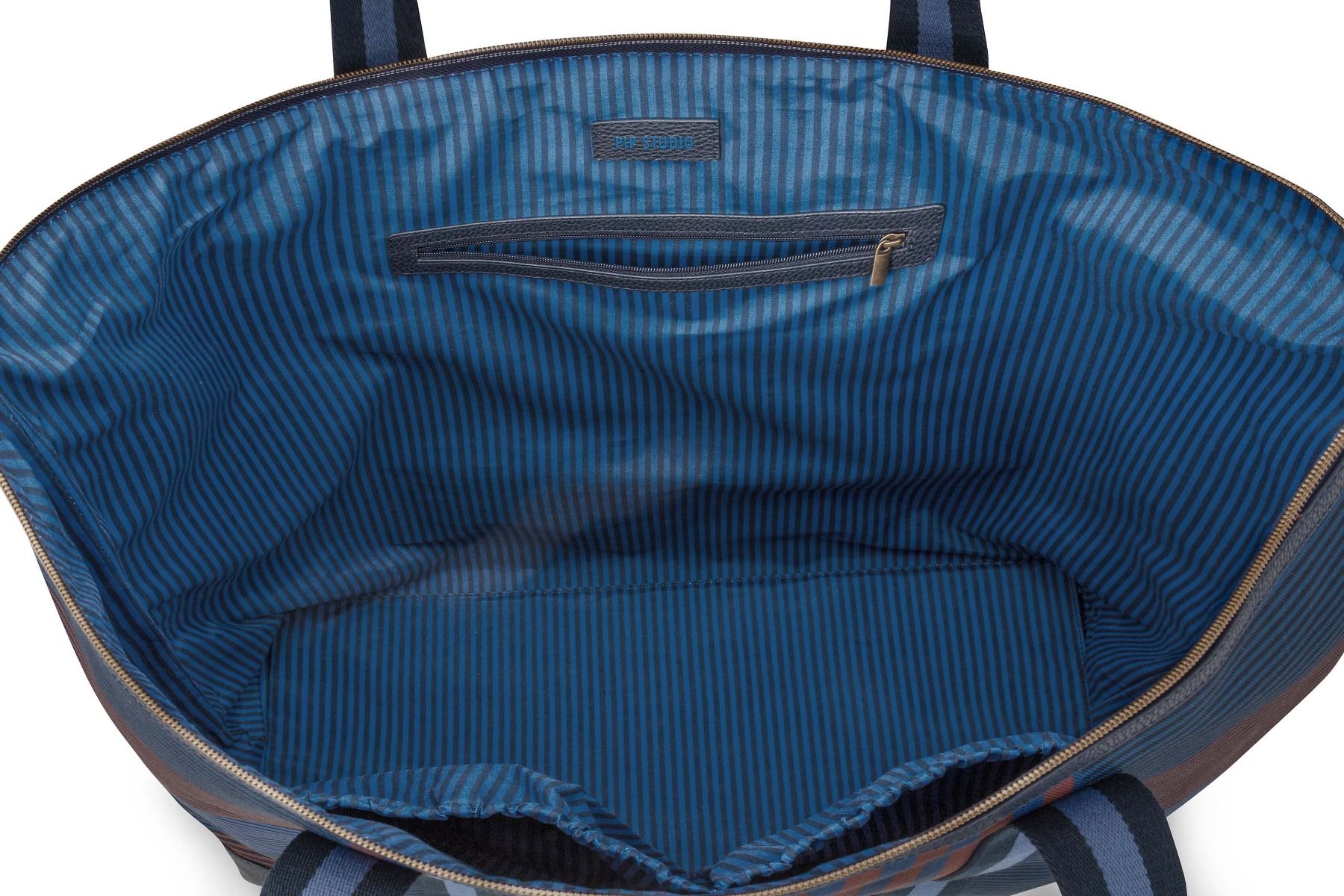 Tilda Tragetasche Gross Streifen Blau
