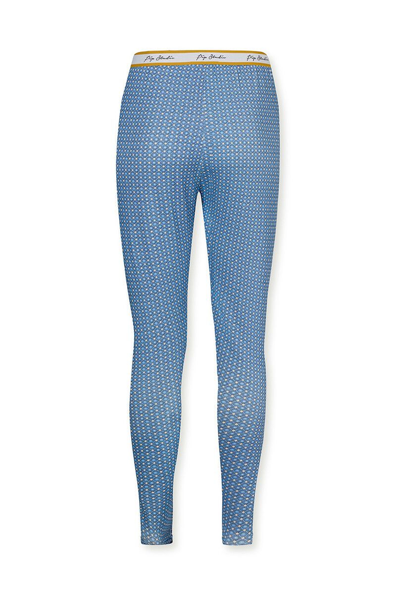 Lange Legging Star Tile Blauw