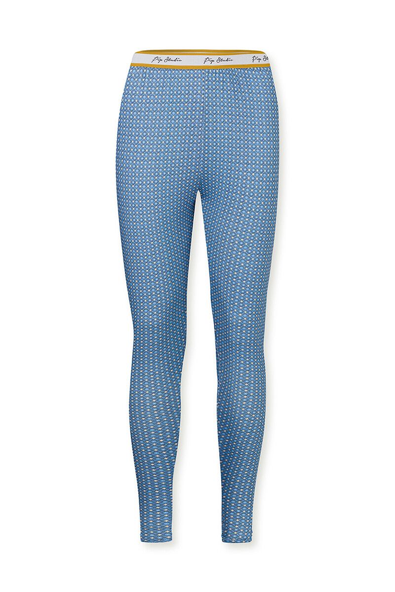 Lange Leggings Star Tile Blau