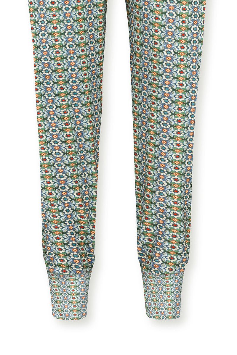 Trousers Long Star Flower Blue