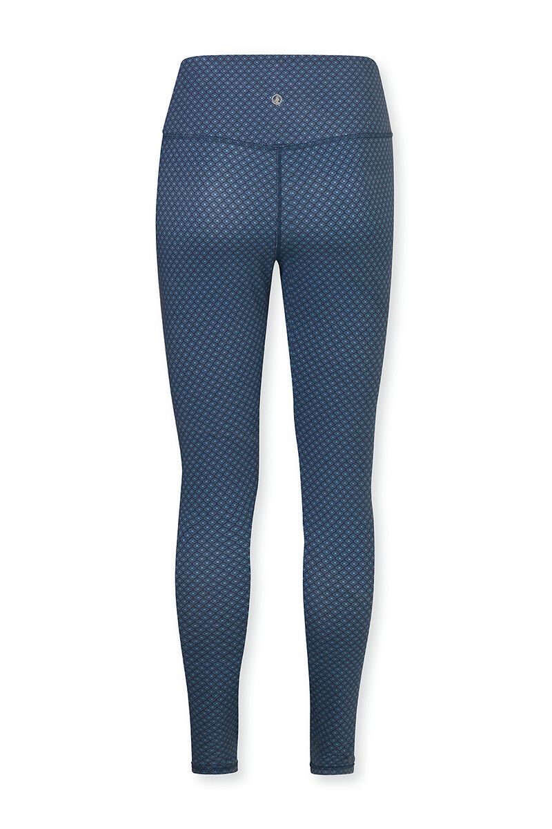 Lange Sportlegging Lace Flower Blauw
