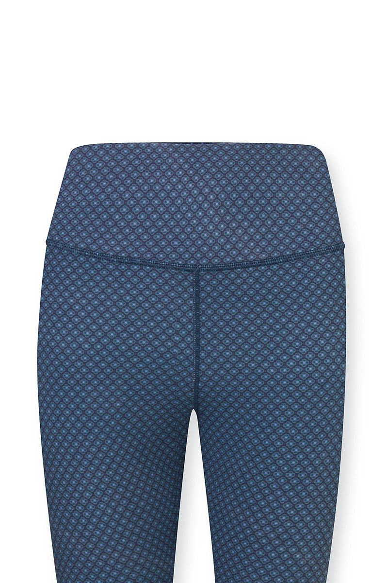 Lange Sportlegging Lace Flower Blauw