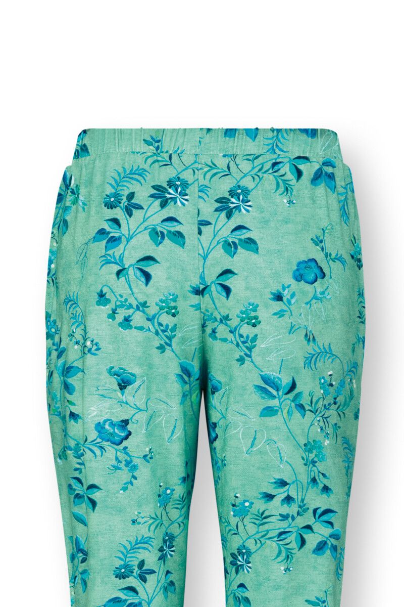 Lange Hose Tokyo Blossom Grün