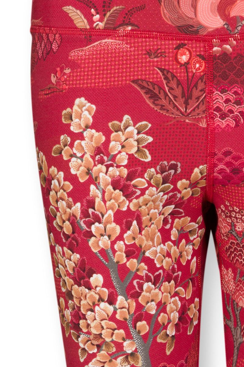 Kurze Sporthose Japanese Garden Rot
