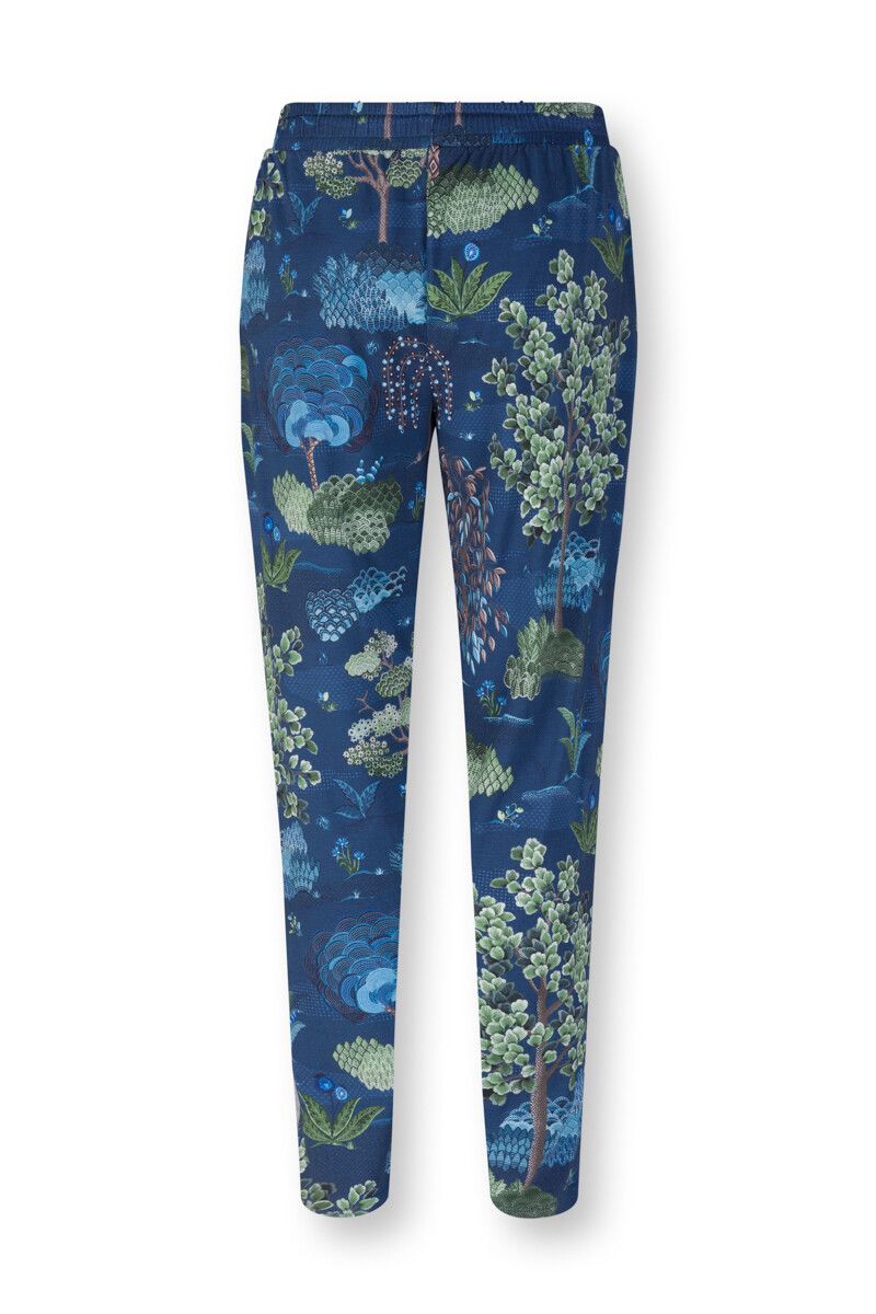 Trousers Long Japanese Garden Blue