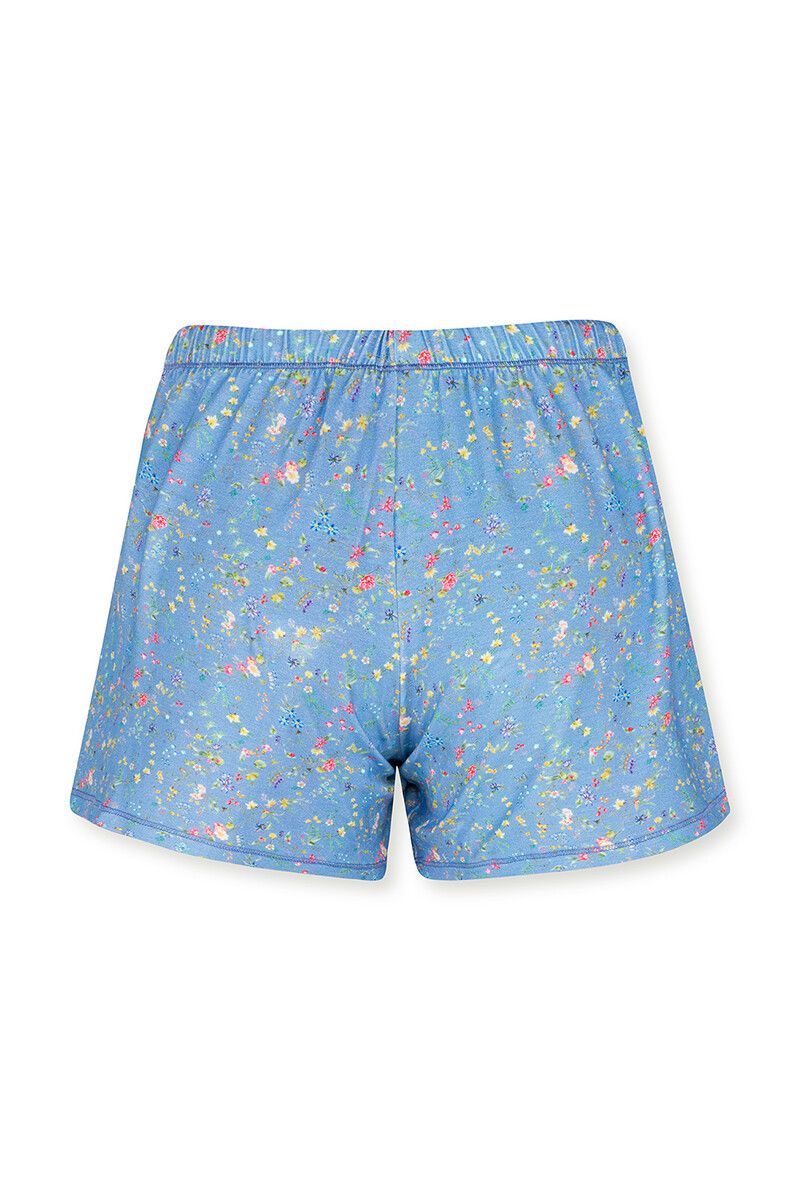 Korte Broek Petites Fleurs Lichtblauw