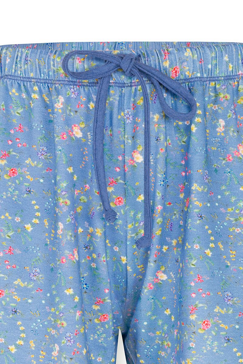Korte Broek Petites Fleurs Lichtblauw