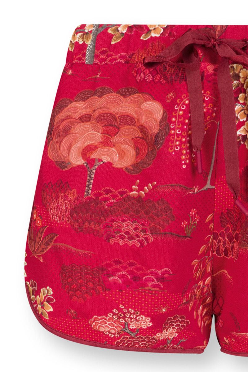 Kurze Hose Japanese Garden Rot