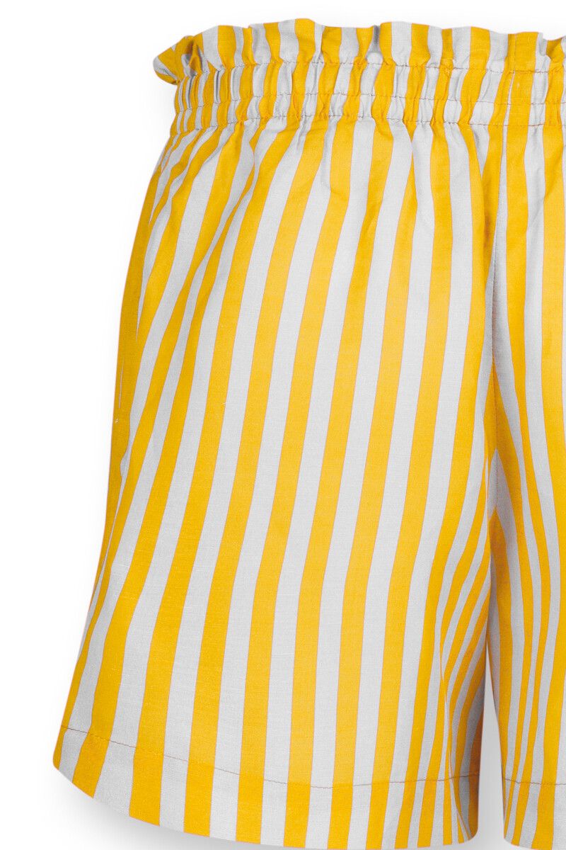 Trousers Short Sumo Stripe Yellow