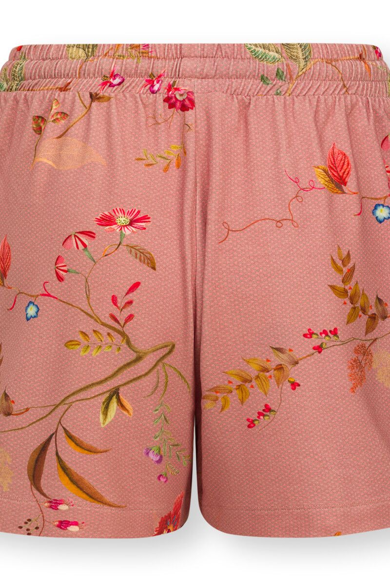 Kurze Hose Kawai Flower Rosa