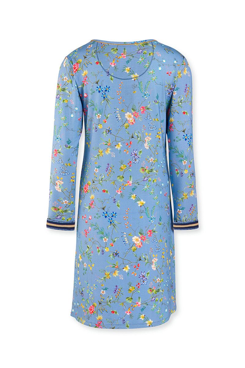Nachthemd Petites Fleurs Big Lichtblauw