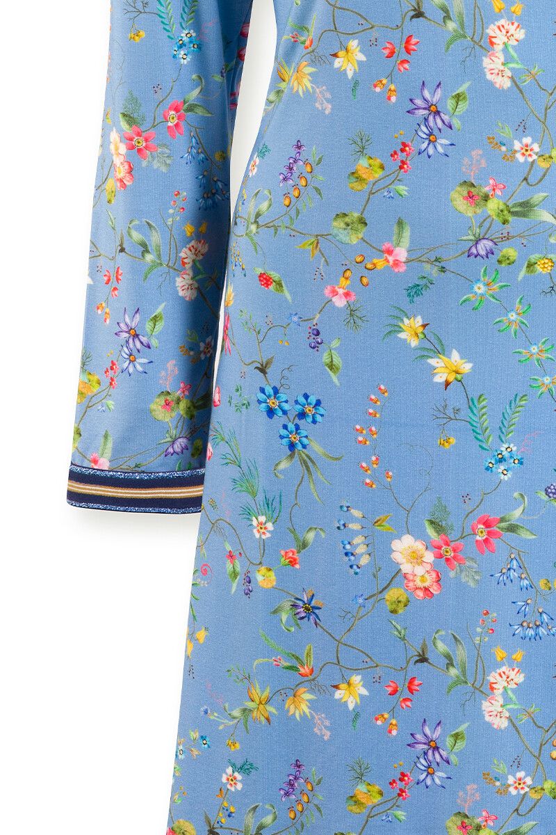 Nachthemd Petites Fleurs Big Lichtblauw