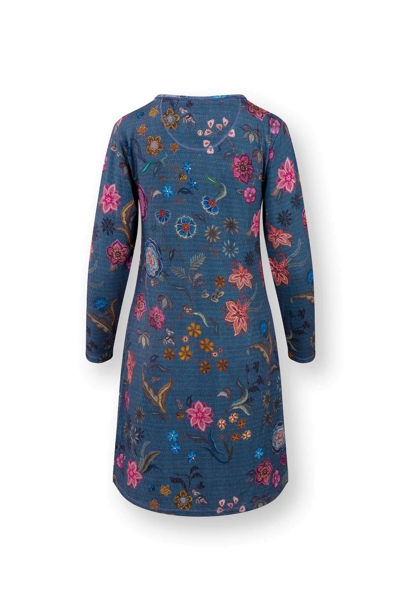 Dana Long Sleeve Nightdress Coco Flower Blue