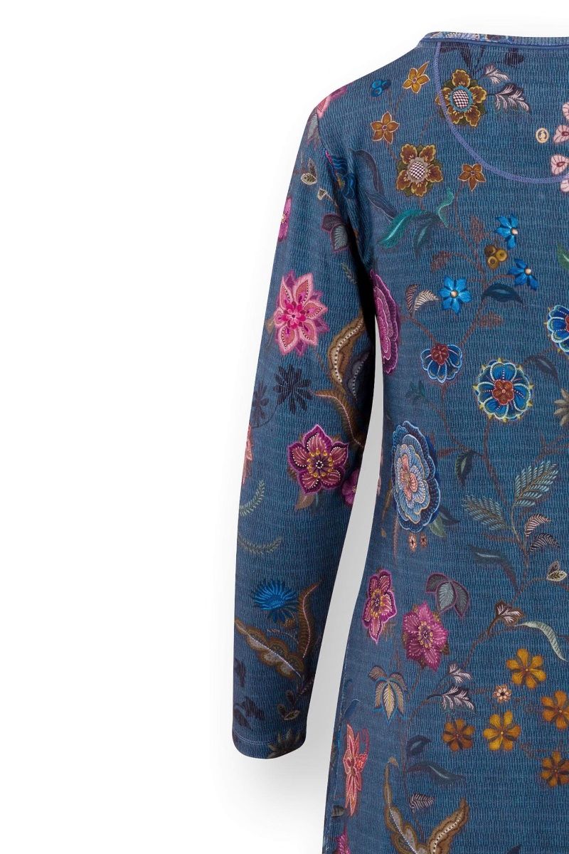 Dana Long Sleeve Nightdress Coco Flower Blue