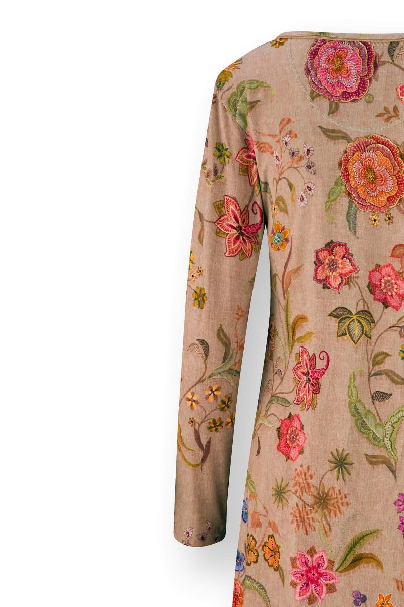 Dana Long Sleeve Nightdress Coco Flower Sand
