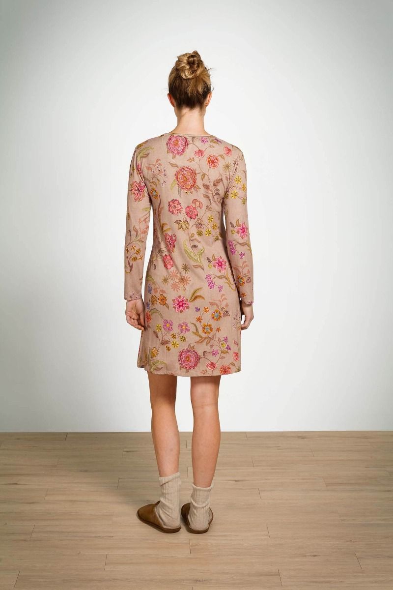 Dana Long Sleeve Nightdress Coco Flower Sand