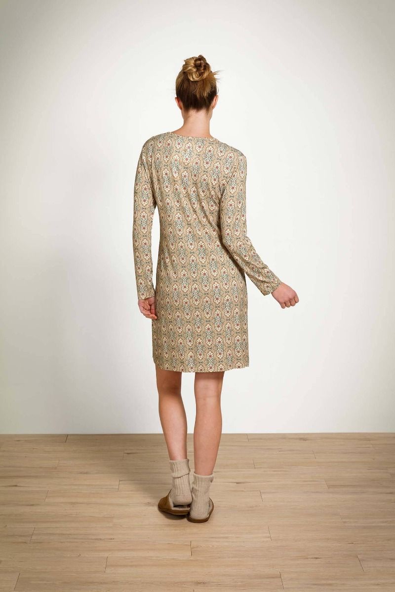 Desiree Long Sleeve Nightdress Jabalini Khaki