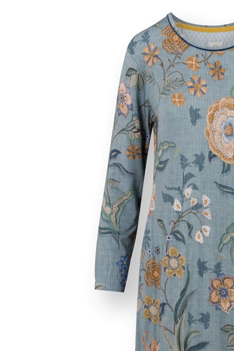 Destiny Long Sleeve Nightdress Safari Bloom Blue