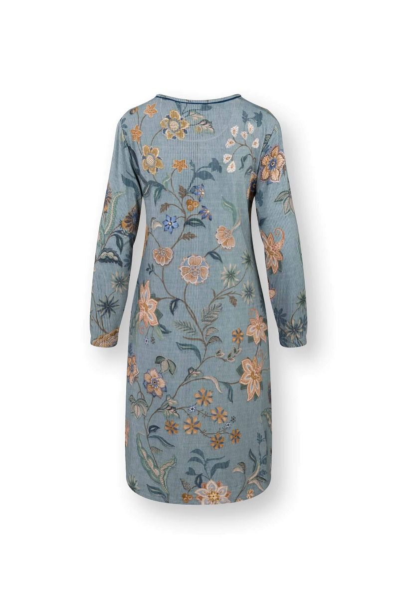 Destiny Long Sleeve Nightdress Safari Bloom Blue