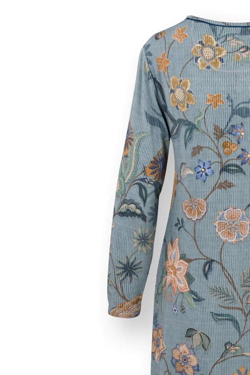Destiny Long Sleeve Nightdress Safari Bloom Blue