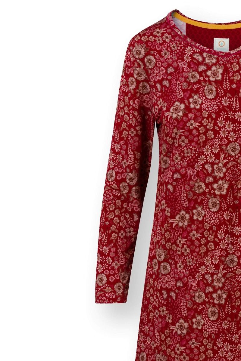Danai Long Sleeve Nightdress Daisy Dreams Red