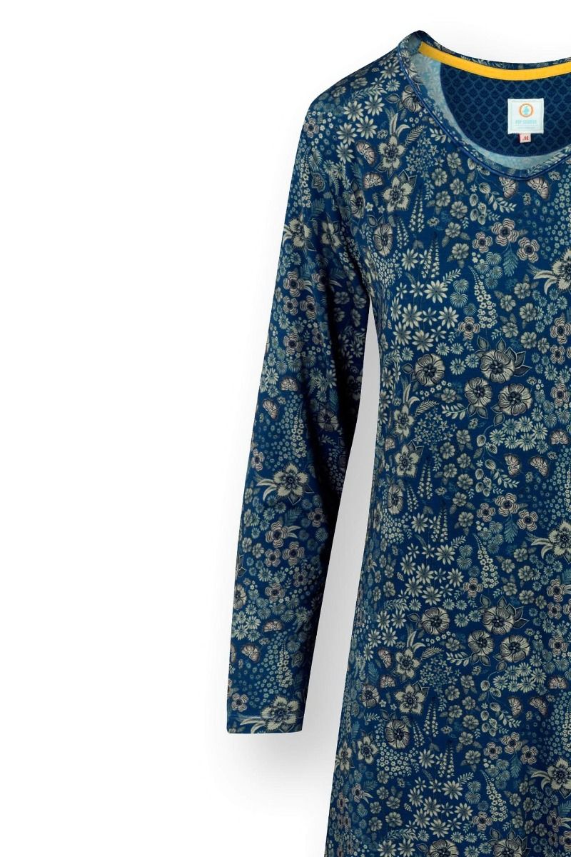 Danai Long Sleeve Nightdress Daisy Dreams Blue