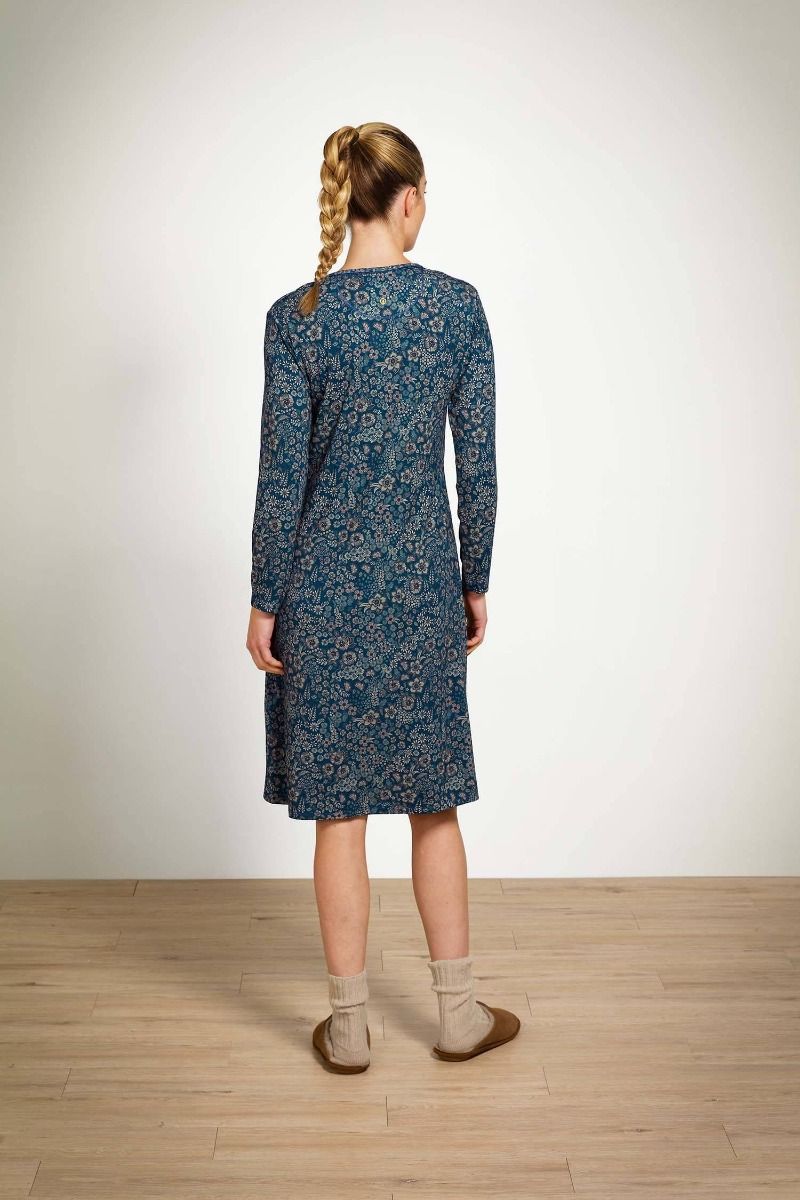 Danai Long Sleeve Nightdress Daisy Dreams Blue