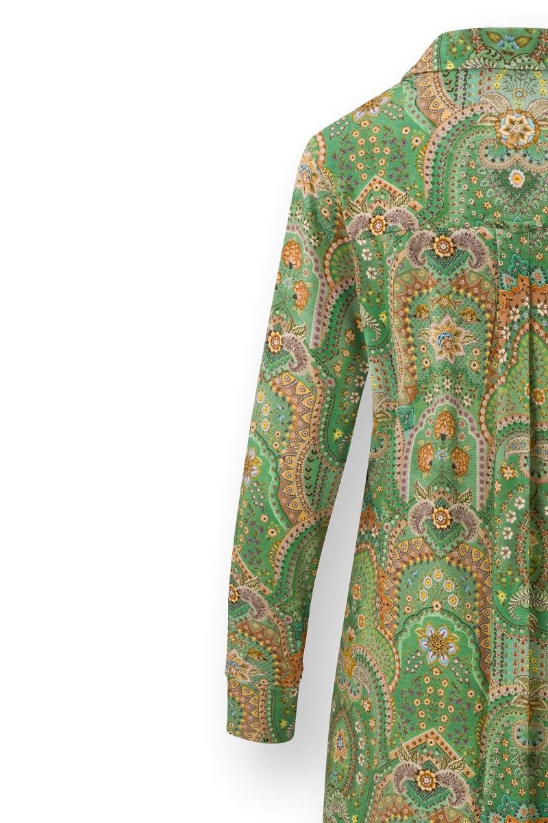 Daaltje Long Sleeve Nightdress Jabali Green