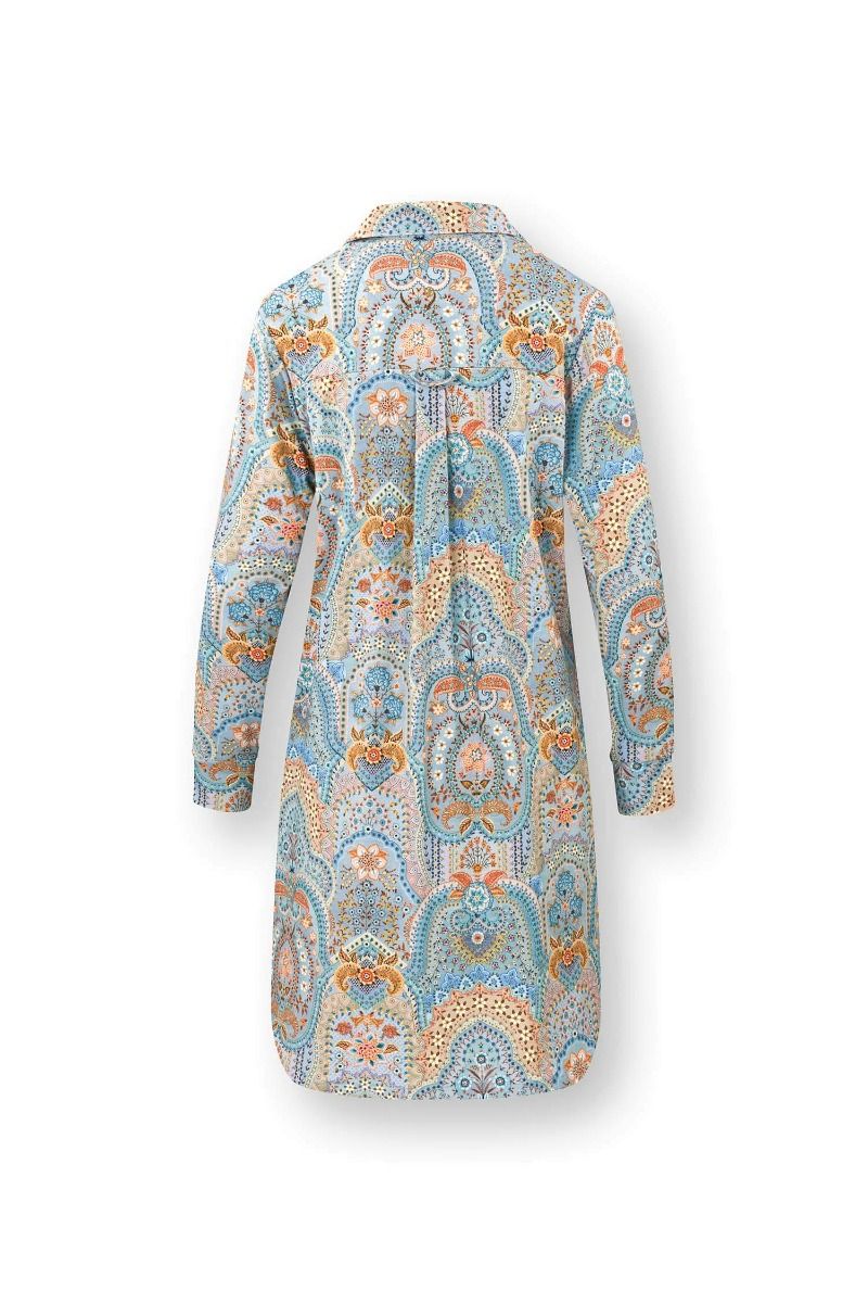 Daaltje Long Sleeve Nightdress Jabali Blue
