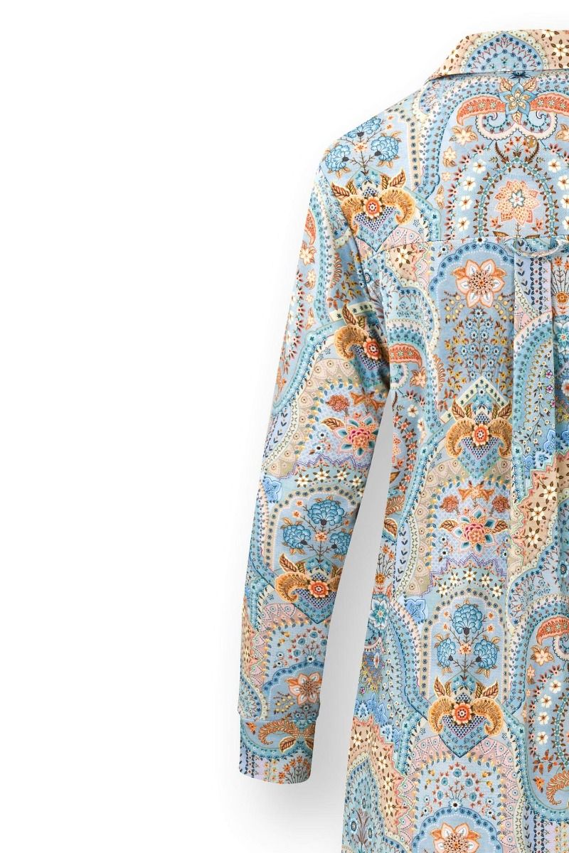 Daaltje Long Sleeve Nightdress Jabali Blue