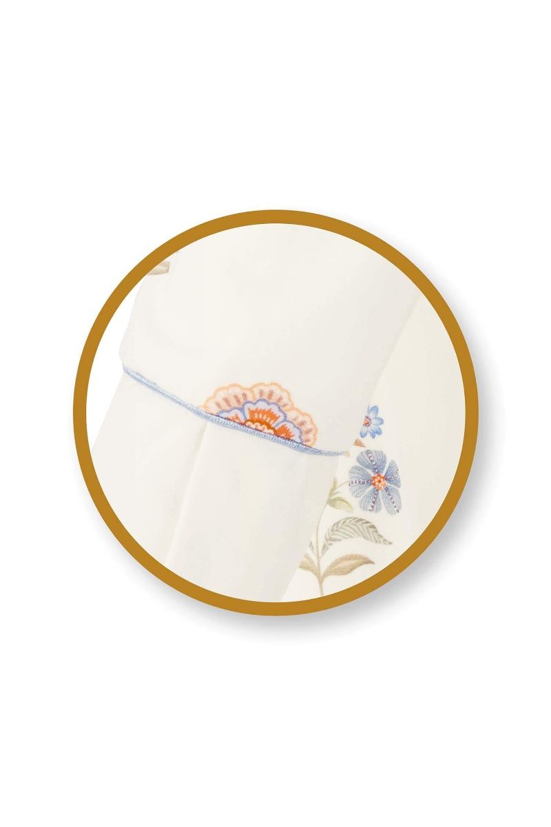 Daaltje Long Sleeve Nightdress Tanaka White