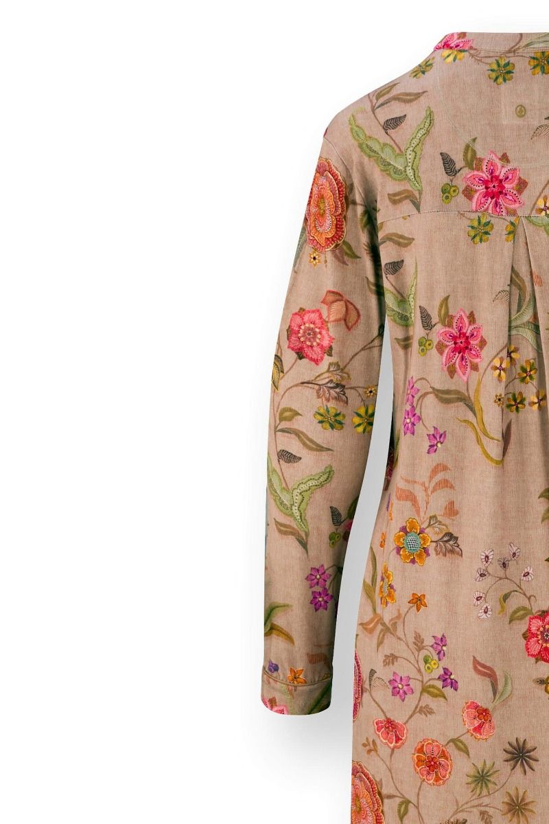 Diogo Long Sleeve Nightdress Coco Flower Sand