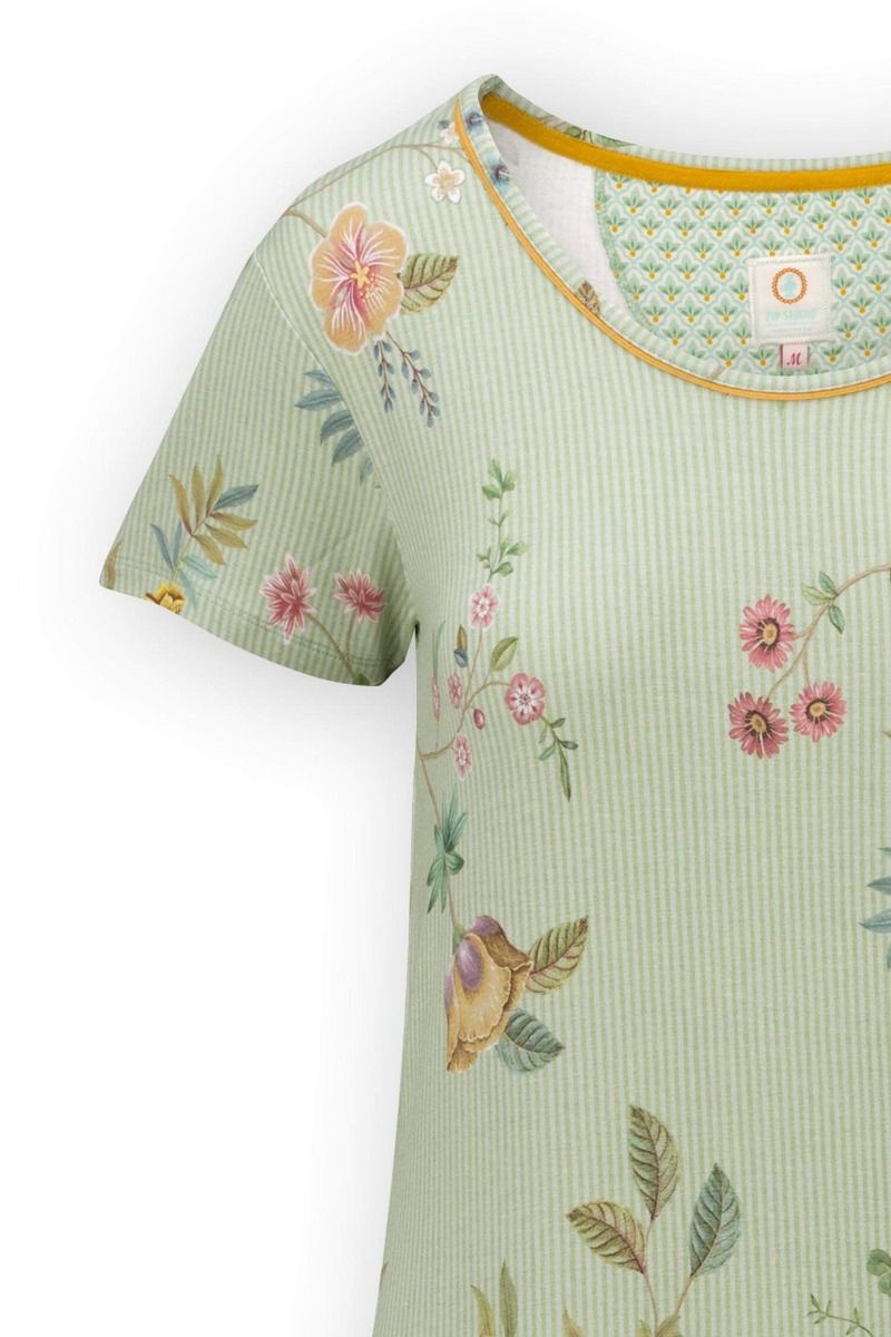 Nachthemd Korte Mouw La Dolce Vita Licht Groen